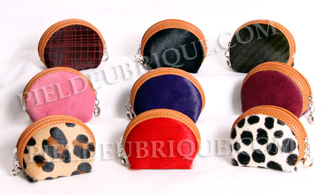 Monedero piel Ubrique de pelo Monedero piel Ubrique de pelo